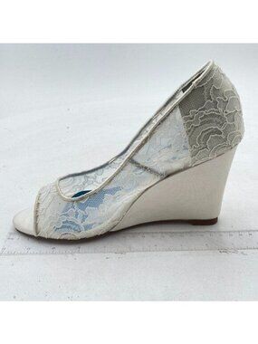 FSJ Heels for Women Open Toe - Wedge Slip on Dress Shoes for Women Wedding Heels